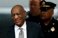<p>Bill Cosby arrives at the Montgomery County Courthouse during his sexual assault trial, Saturday, June 17, 2017, in Norristown, Pa. (AP Photo/Matt Slocum) </p>