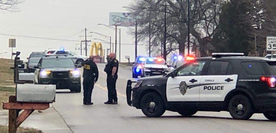 Topeka police investigated early Tuesday afternoon at the scene of an accident in which a 2-year-old girl died after being struck by a vehicle in the 3100 block of S.E. California Avenue.