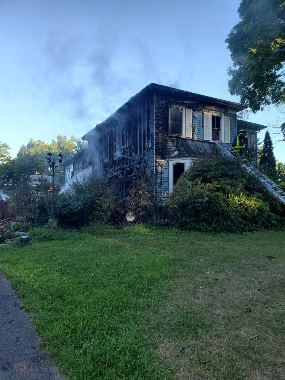 A fire early Saturday morning did heavy damage on the first and second floors of this Montville home, which is believed to be around 150 years old.