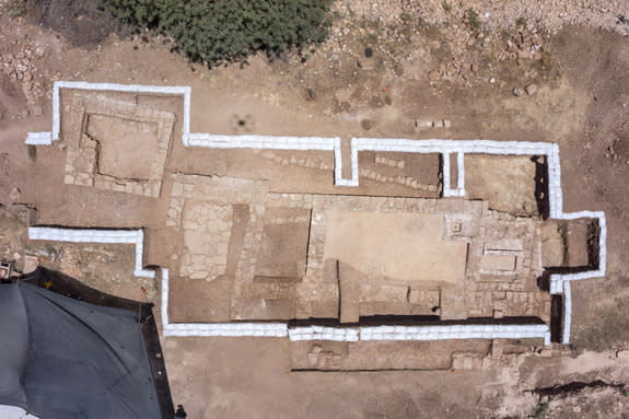 Aerial view of the excavation in Jerusalem.