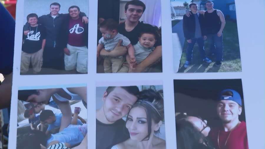 Anthony Brieno is seen with his wife and three children in a series of family photos. (Brieno Family)