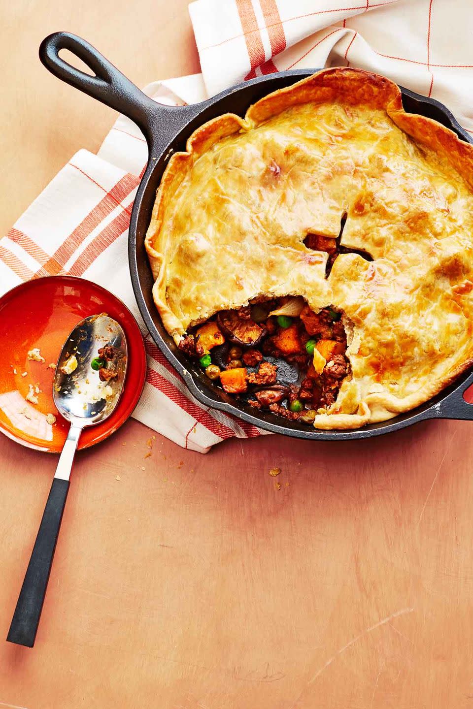 Beef and Stout Skillet Pie