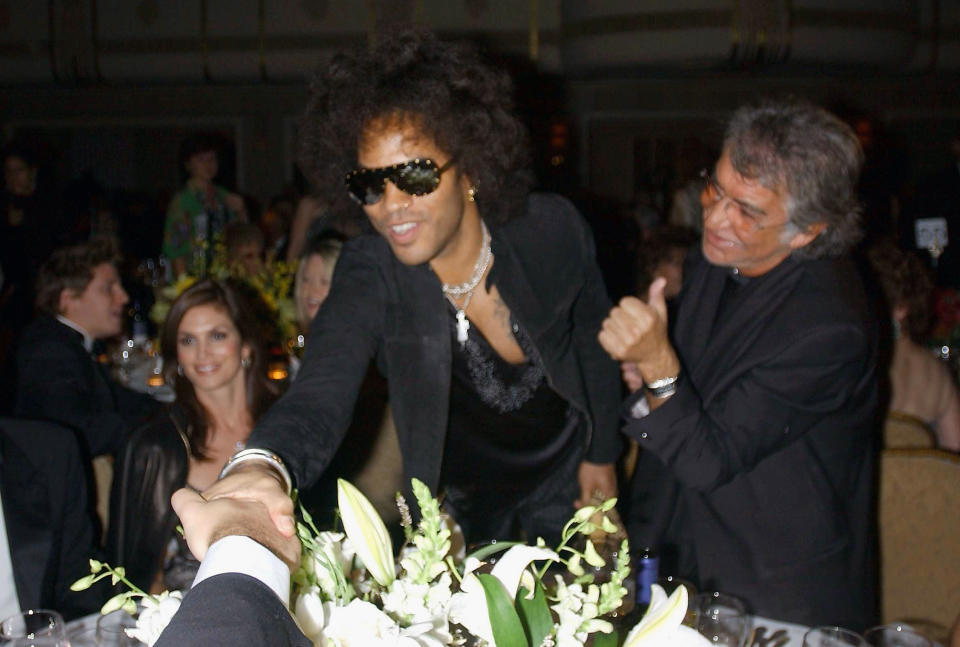 Roberto Cavalli mit Lenny Kravitz