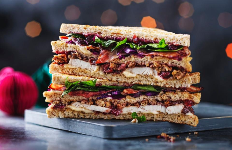 M&S Christmas club sandwich