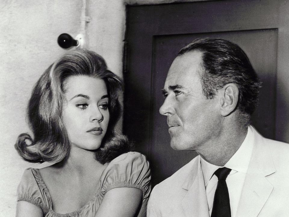 Jane Fonda with her father Henry Fonda in 1960 (Warner Bros/Kobal/Shutterstock)