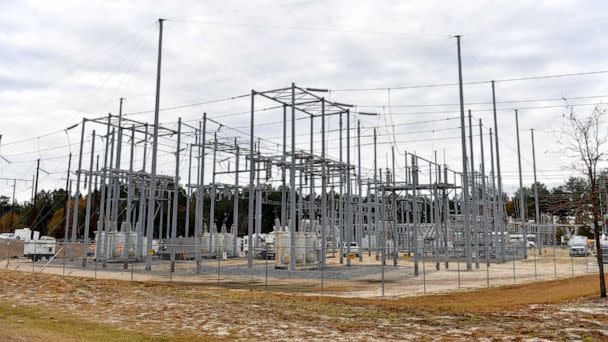 PHOTO: A view of the substation in Carthage NC, Dec. 05, 2022. (Peter Zay/Anadolu Agency via Getty Images, FILE)