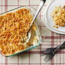 <p>This creamy cabbage casserole is subtly spicy and has the perfect balance of sweet, tender cabbage to classic, creamy béchamel sauce. The cracker and cheese topping adds a nice bit of crunch in every bite. Serve alongside roasted chicken or pork. <a href="https://www.eatingwell.com/recipe/7935116/creamy-cabbage-casserole/" rel="nofollow noopener" target="_blank" data-ylk="slk:View Recipe;elm:context_link;itc:0;sec:content-canvas" class="link ">View Recipe</a></p>