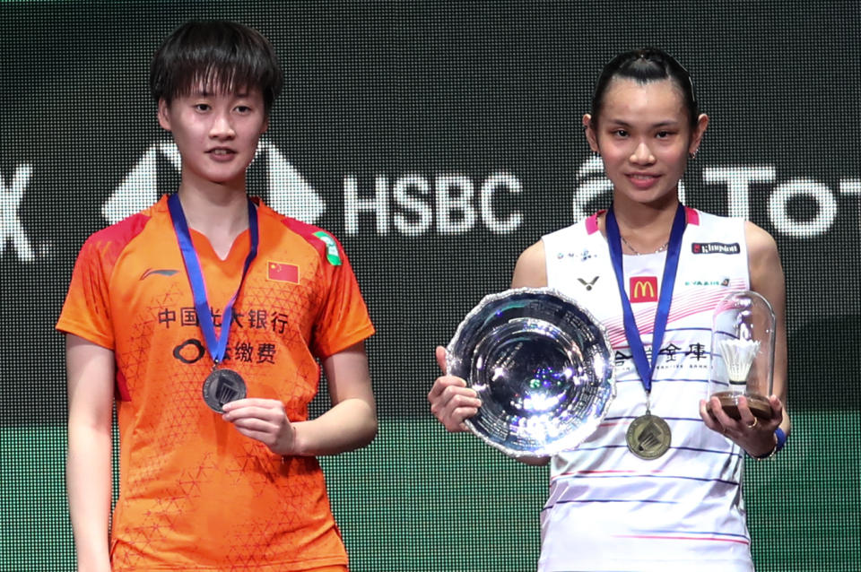 Tai Tzu-ying was delighted to enact revenge on Chen Yufei in the women's singles final