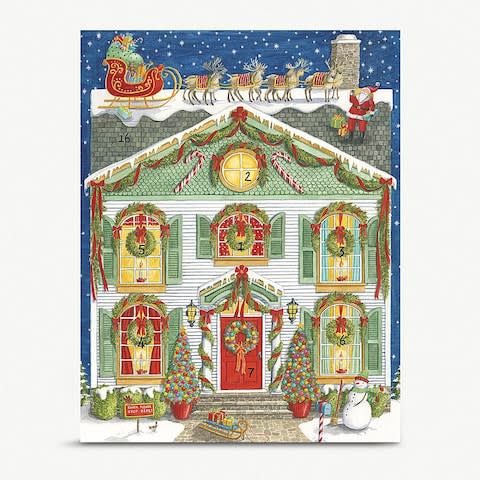 Caspari Home for Christmas Advent Calendar from Selfridges - Credit: Selfridges