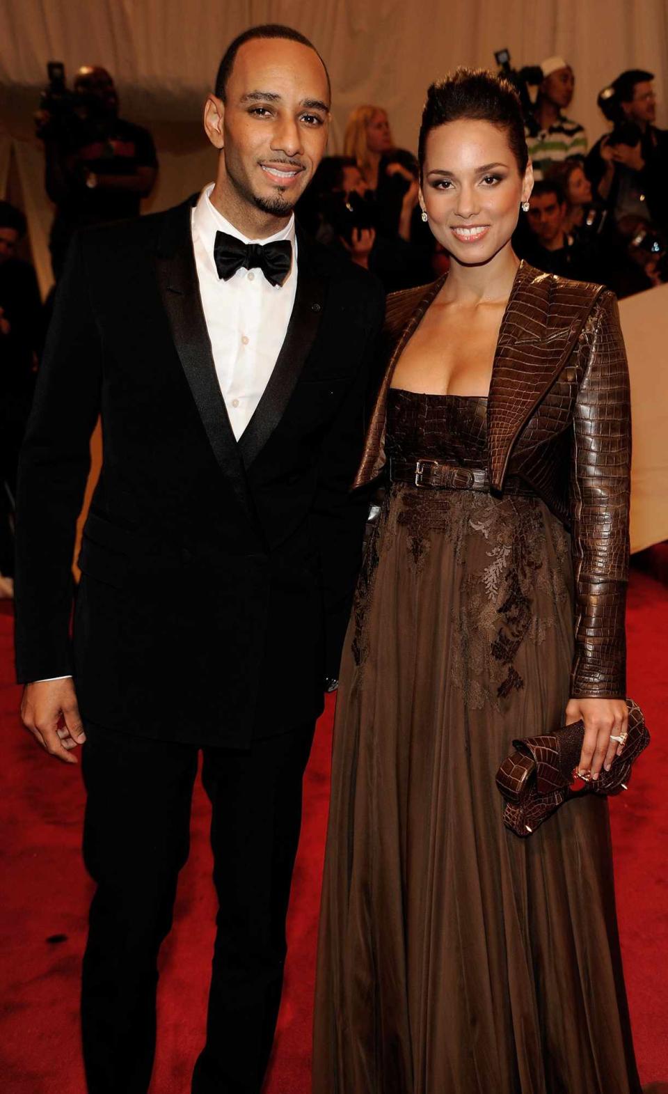 Swizz Beatz and Alicia Keys attends the "Alexander McQueen: Savage Beauty" Costume Institute Gala at The Metropolitan Museum of Art on May 2, 2011 in New York City