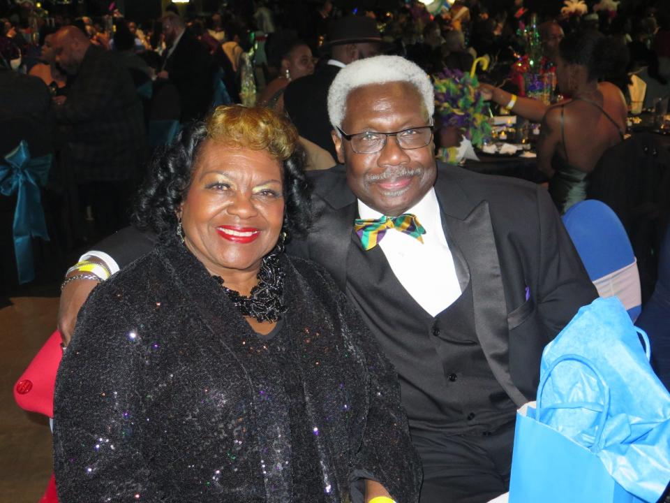 JoAnn Stewart and husband Judge Carl Stewart, U.S. Fifth Circuit Court of Appeals, were attendees at the Krewe of Sobek Grande Bal in the Shreveport Convention Center on January 12, 2024.
