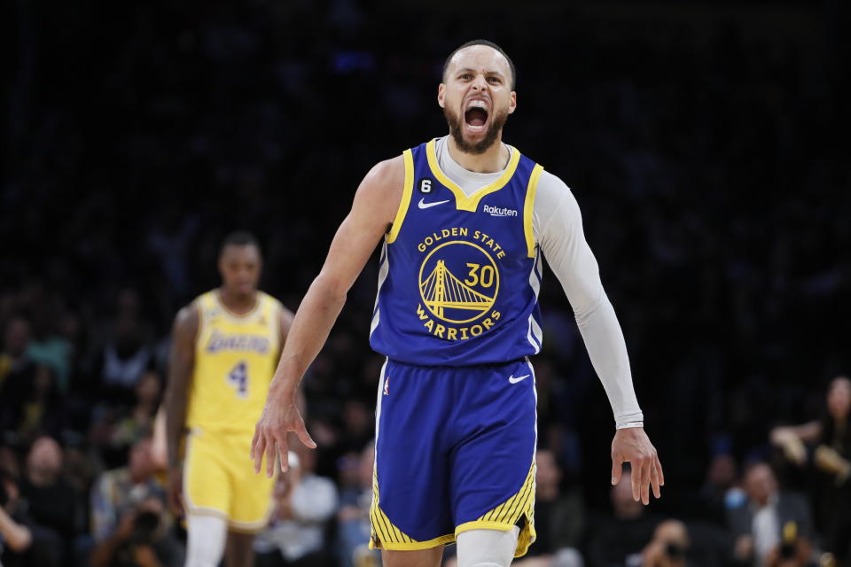 Stephen Curry已經成為三分球的代名詞。（NBA PHOTO Robert Gauthier/Los Angeles Times via Getty Images）