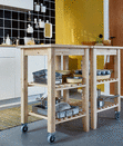 <p> A&#xA0;portable kitchen island&#xA0;can be moved about the room according to needs, which means they are more flexible than their static counterparts. </p> <p> These moveable options don&#x2019;t feature plumbing, electricity or gas. They are usually tables, trollies or units on wheels, but they come in a whole host of styles from industrial designs to classic&#xA0;farmhouse kitchen islands. </p>