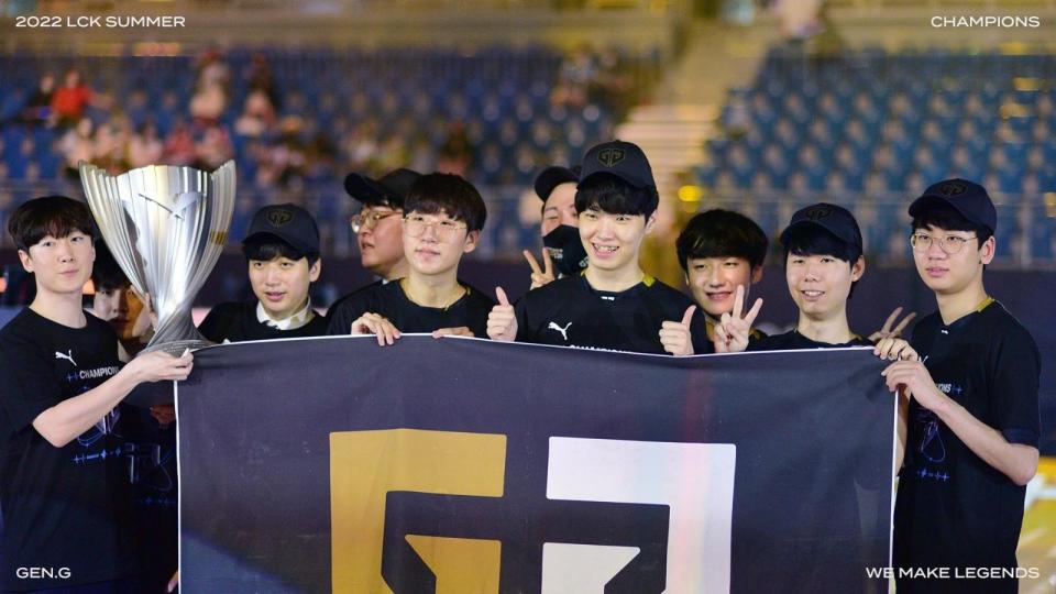 Except for Peanut, all other players in Gen.G's main roster have not won a title before this win. (Photo: Riot Games)