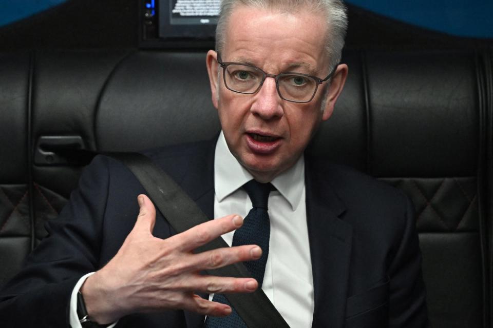 Former levelling up, communities and housing secretary Michael Gove (POOL/AFP via Getty Images)