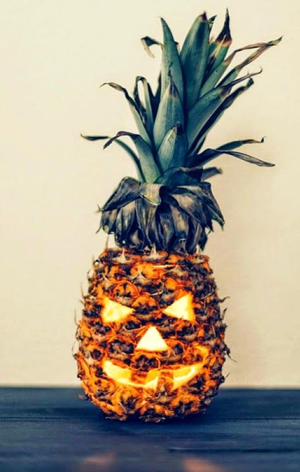 Pineapple Jack-o'-lantern