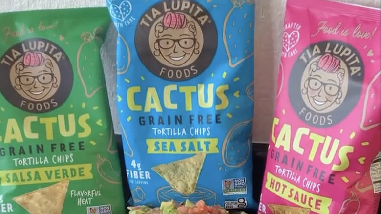 Tia Lupita cactus tortilla chips