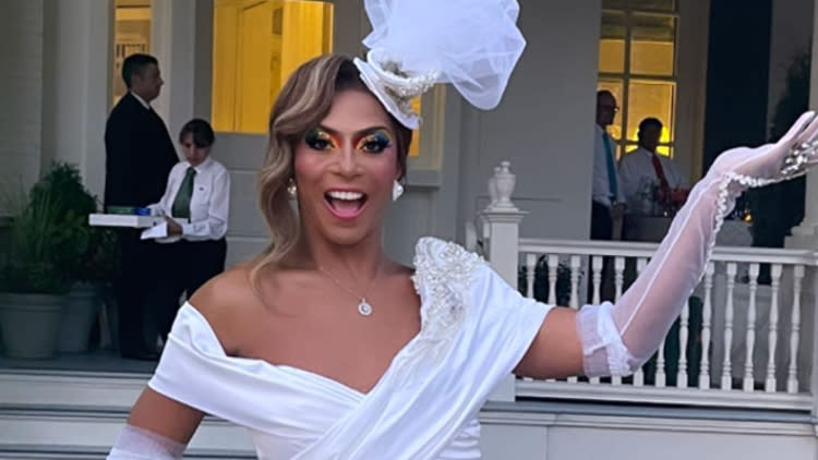 Shangela at an event held by Vice President Kamala Harris