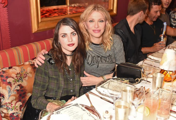 Frances Bean Cobain and Courtney Love attend LOVE Magazine and Marc Jacobs LFW Party last September. (Photo: Getty Images)