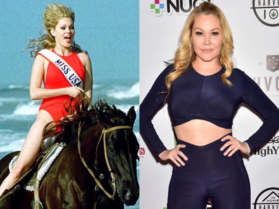 A side-by-side of Shoanna Moakler in 1995 and 2019.