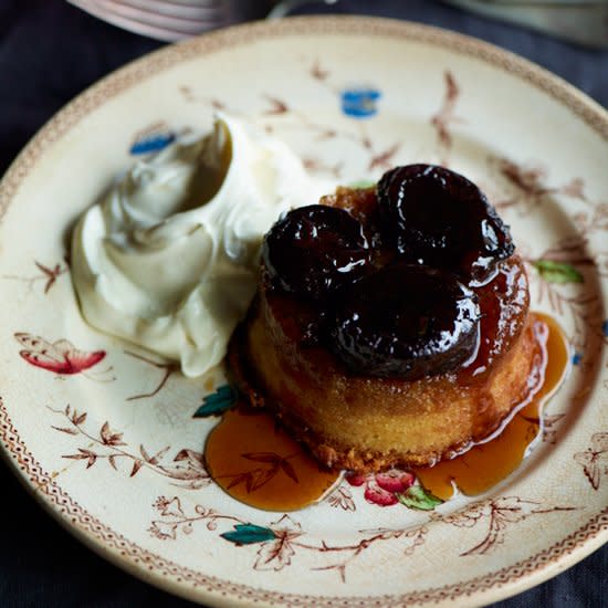 Prune Upside-Down Cakes