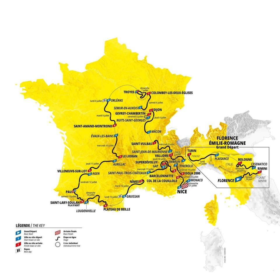 Tour de France 2025 route revealed as race finishes outside Paris for