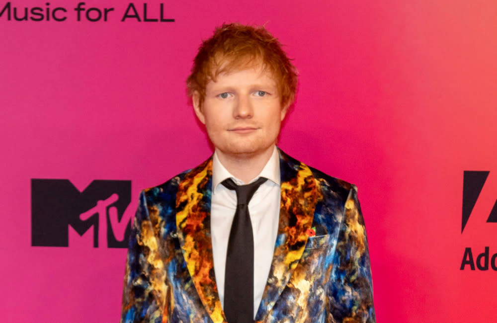 Ed Sheeran at the MTV EMAs credit:Bang Showbiz