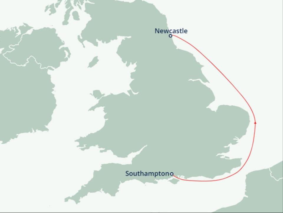 On course: Two-night voyage from Southampton to Newcastle (Fred Olsen Cruises)
