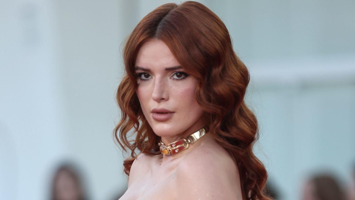 VENICE, ITALY - SEPTEMBER 04: Bella Thorne attends a red carpet for the movie 