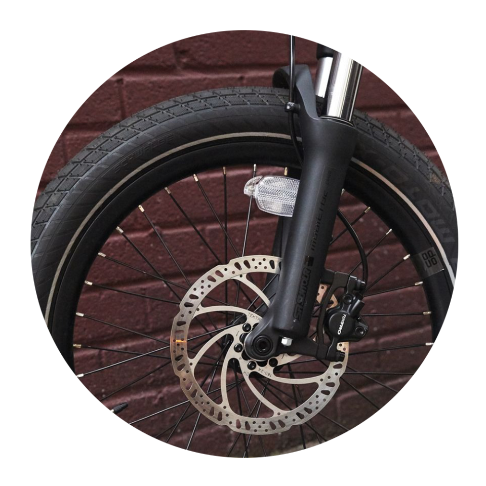 front tire of coop cycles generation ebike