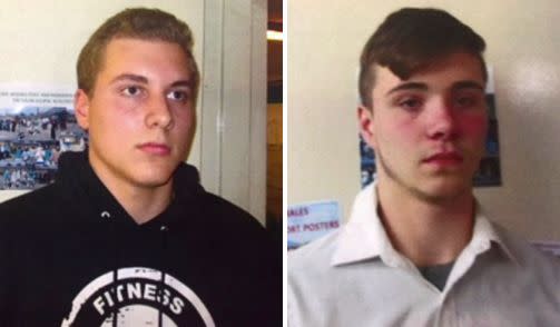 From left: Alexander Miller, 15, and Trevor Gray, 15, could face life behind bars. (Photo: Genesee County Prosecutors Office)