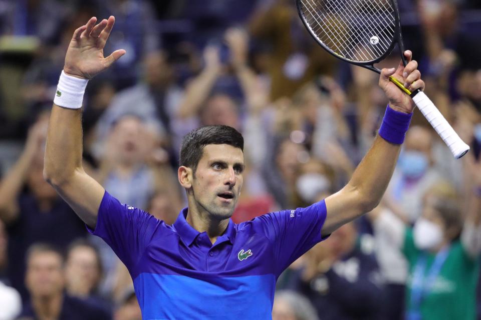 Serbia's Novak Djokovic at the US Open