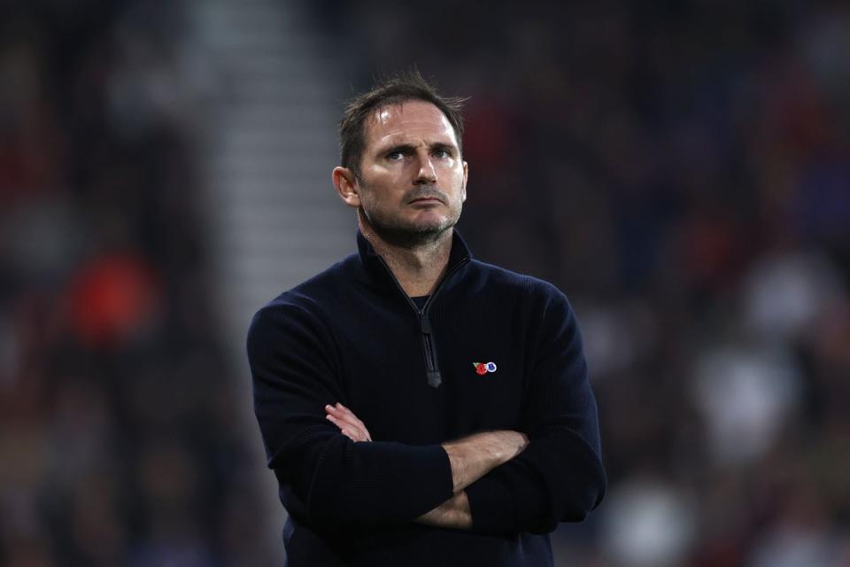 Frank Lampard has overseen a troubling period for Everton (Steven Paston/PA) (PA Wire)