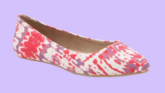 Perk up a neutral outfit with fun tie-dye ballet flats. (Photo: DSW)