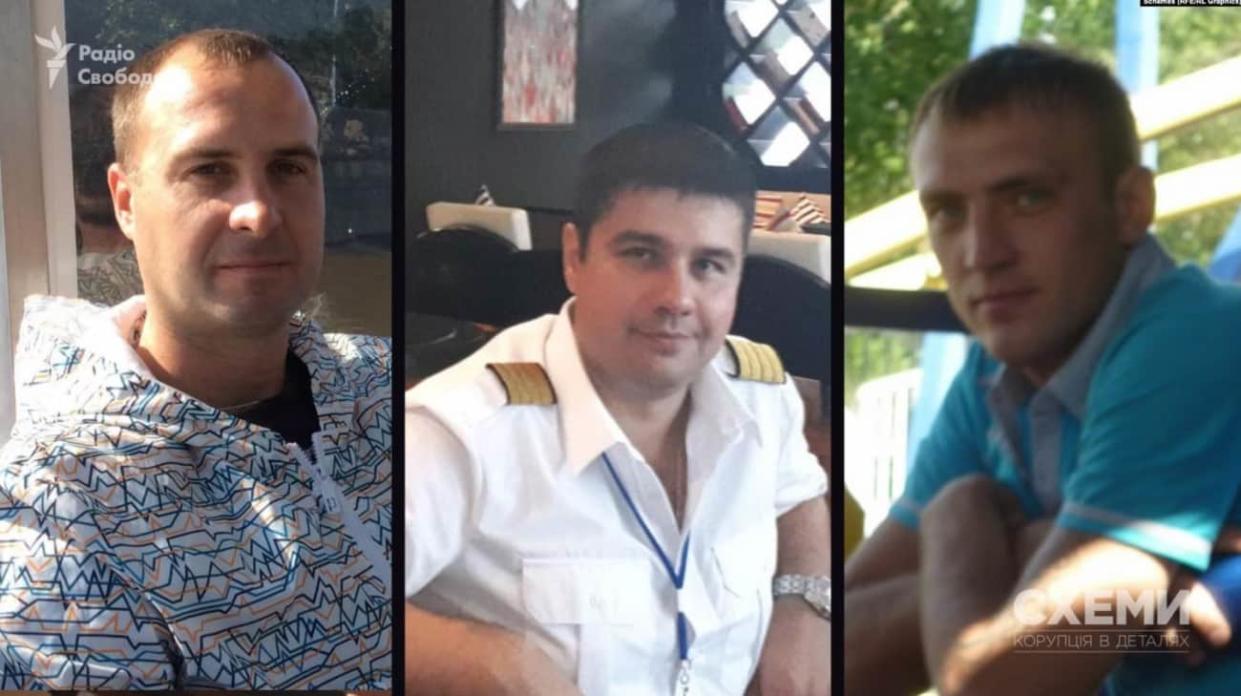 The members of the Russian Il-76 aircraft crew, who have been identified. Photo: Skhemy, an investigative project