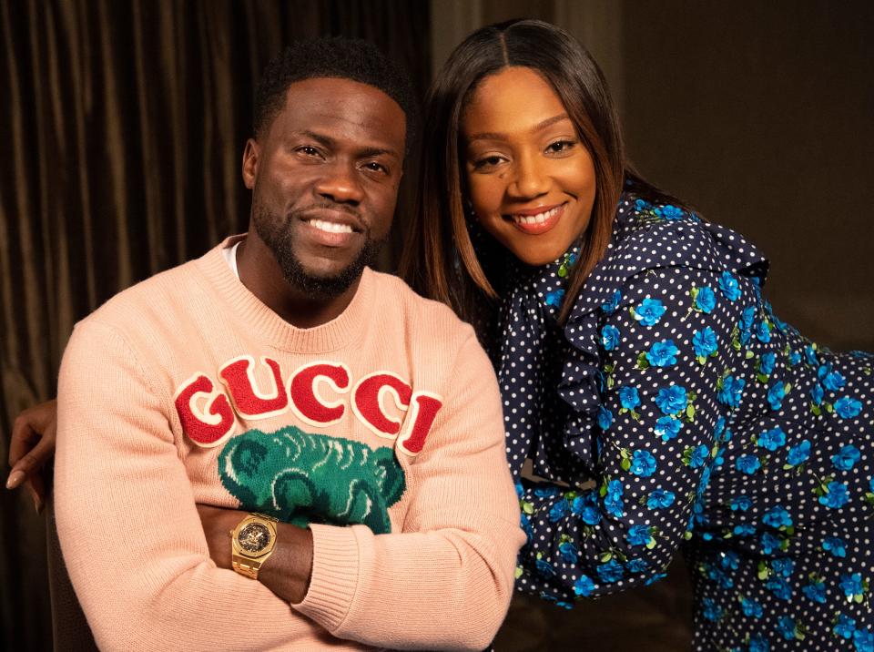 What's new in entertainment the week ahead? Kevin Hart and Tiffany Haddish pair up for "Night School" and Yara Shahidi returns for a second season of "Grownish."