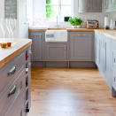 <p> These days paint ideas for kitchen cabinets can deliver a premium look at a budget price point, as long as you don't mind spending a bit of time wielding a paintbrush. </p> <p> Understanding how to paint kitchen cabinets properly will ensure you get a professional finish. 'If the units have been previously painted, give them a good rub down with sandpaper before starting to paint. If you can, find out what type of paint was used previously. If it was a water-based product then you’ll be fine to paint over it with another water-based paint,' explains Phil Robinson, founder of Paint the Town Green. </p> <p> 'However, if it was oil-based or a two-part spray, it’s a good idea to use a primer sealer. This will ensure the paint adheres properly when applied and doesn’t flake or peel. This will also work to an extent on a melamine finish, but the adhesion here will vary and you may need to go over your paint finish with a clear decorator’s varnish to protect the paint from chipping.'  </p>