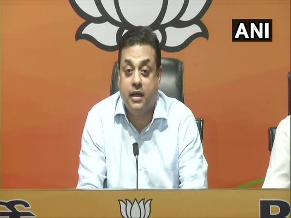 BJP spokesperson Sambit Patra addressing a press conference on Friday (ANI).