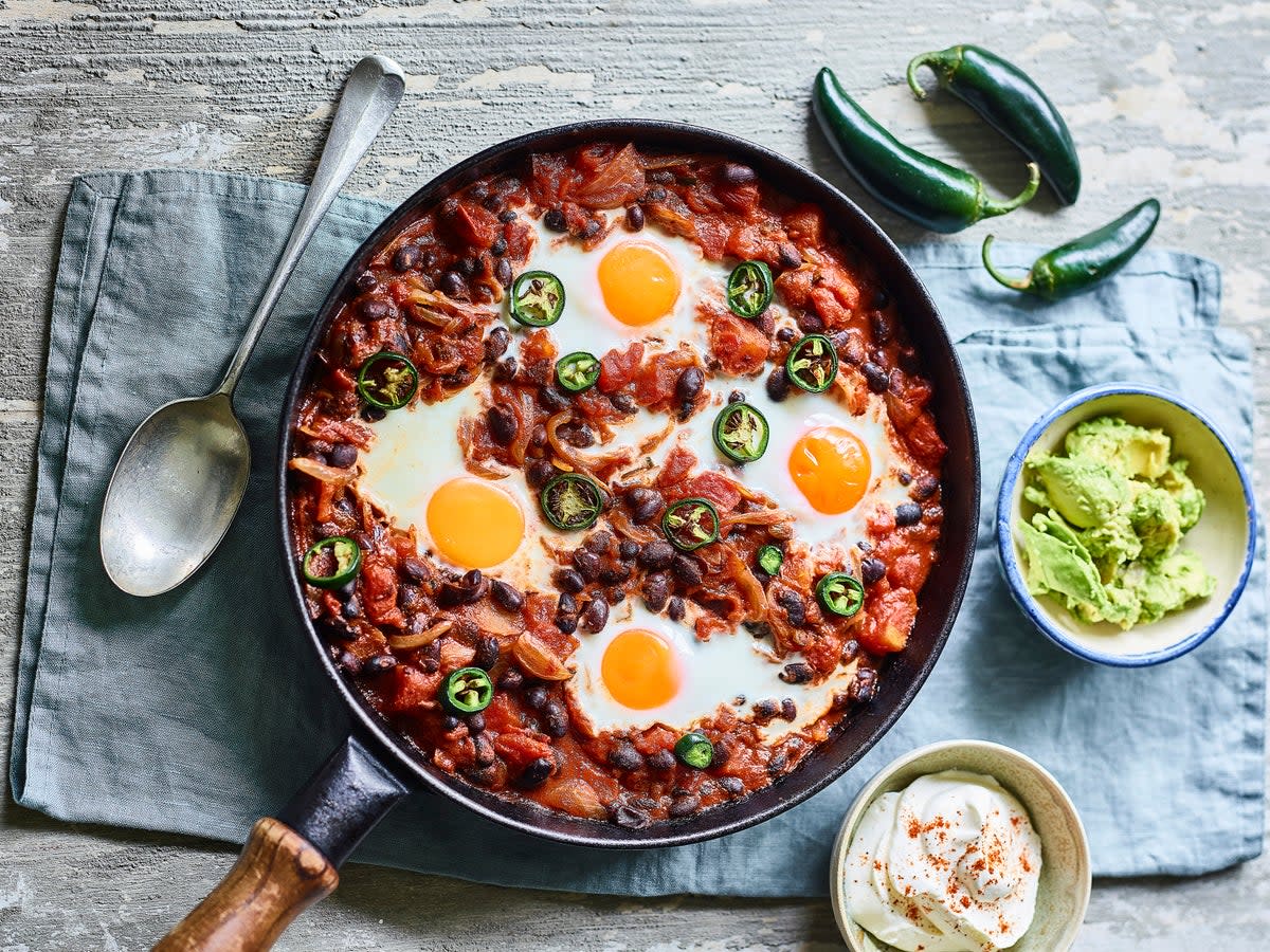 A hearty and healthy vegetarian breakfast  ( I Love Fruit and Veg from Europe)