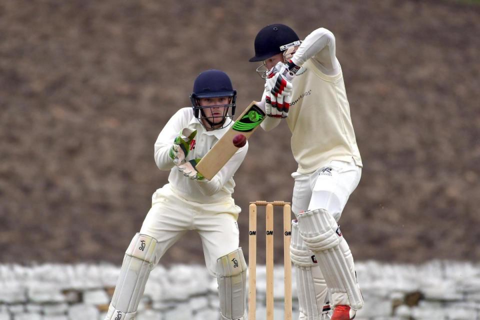 Harry Nicholson (wicketkeeper) scored 21 runs for Rawdon in their thrilling match against Saltaire in the Aire-Wharfe League