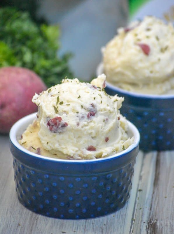 <p>4 Sons 'R' Us</p><p>If you thought you loved mashed potatoes before, wait until you taste these.</p><p><strong>Get the recipe: <a href="https://4sonrus.com/whipped-boursin-cheese-mashed-red-potatoes" rel="nofollow noopener" target="_blank" data-ylk="slk:Whipped Boursin Cheese Mashed Potatoes;elm:context_link;itc:0;sec:content-canvas" class="link ">Whipped Boursin Cheese Mashed Potatoes</a></strong></p>