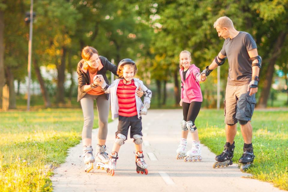 Go rollerblading.