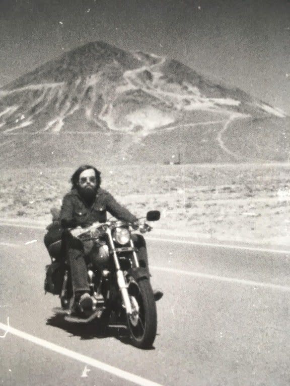 "This is a pic of my dad Bob Haak around 1975 somewhere in western Nevada along Highway 95, where we are from. I love this pic because it confirms to me exactly where I got my sense of adventure and exploration from. Nevada does that to people and it's passed on down to the next generation. The people there love to get out and explore and it's a beautiful place to do it." --<i> Michael Haak</i>