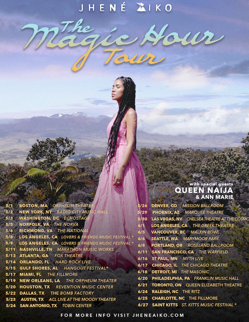 Jhene Aiko Tour Dates
