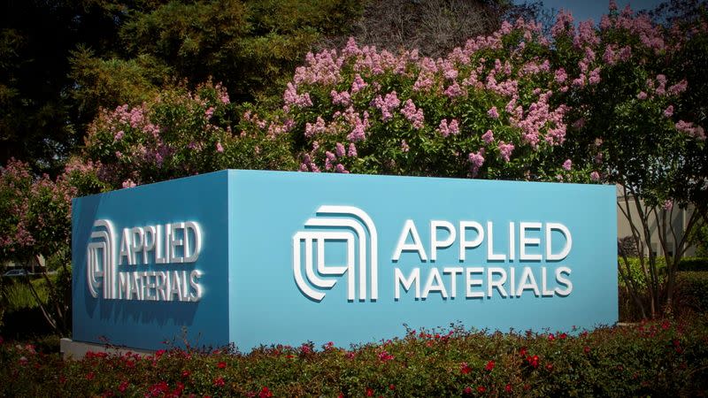 FILE PHOTO: Applied Materials’ new corporate signage photo in Santa Clara California