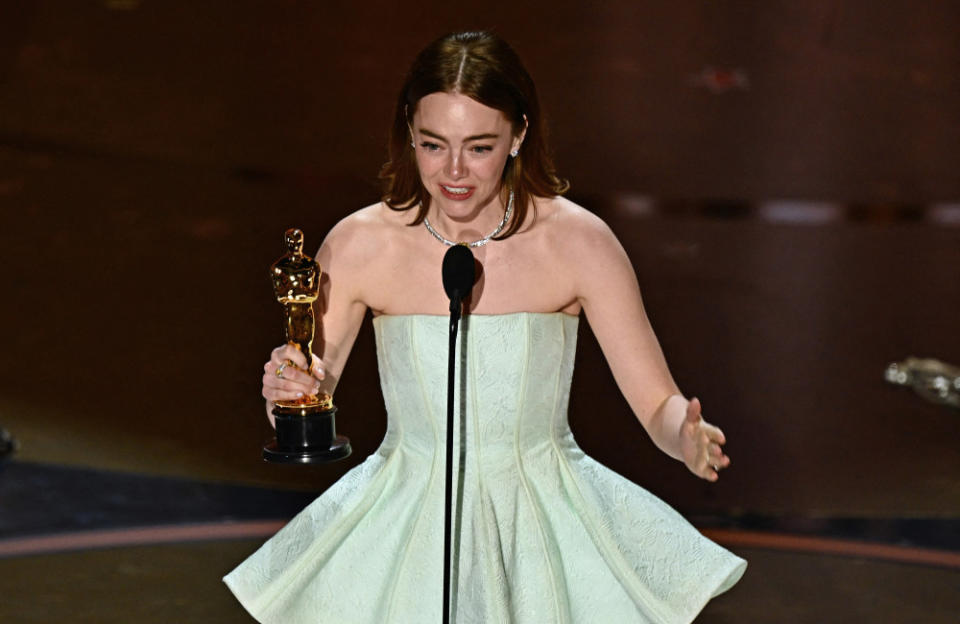 Emma Stone’s dress gaffe