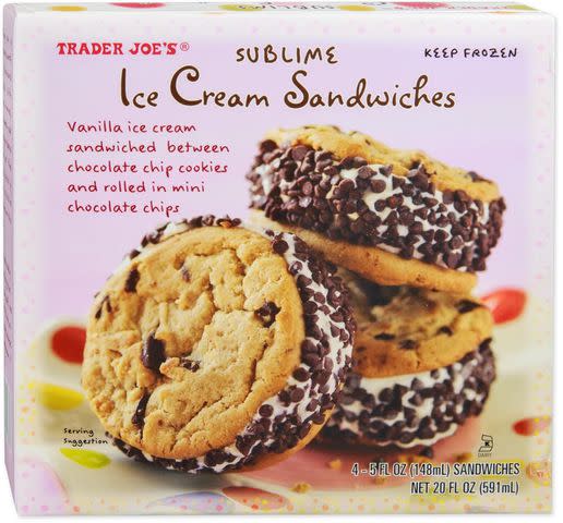 Trader Joes Sublime Ice Cream Sandwiches