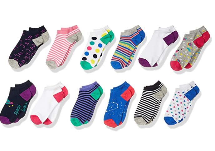 Find these <a href="https://amzn.to/32pAD2l" target="_blank" rel="noopener noreferrer">Spotted Zebra ankle socks</a> for $15.