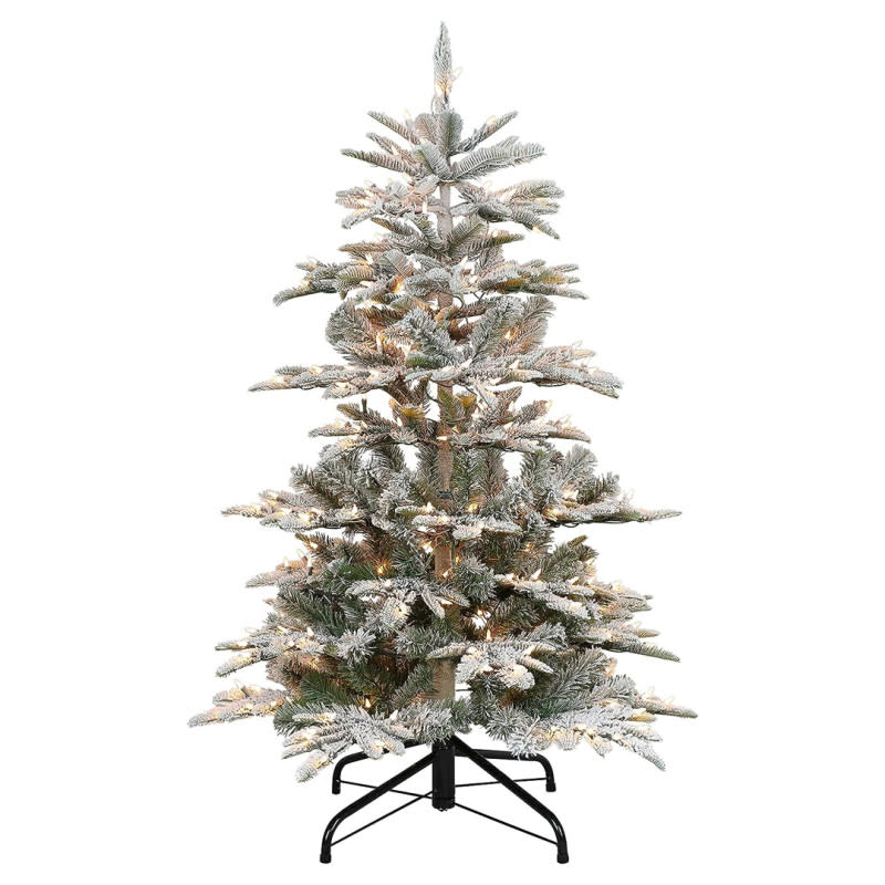<p>Amazon</p><p>It’s no secret that flocked trees are usually more expensive, but thankfully, this one is a whopping 64% off at just $78. It only sits 4.5-ft tall, which means it’ll fit practically anywhere in your house whether you use it as your main Christmas tree or as entryway decor.</p>