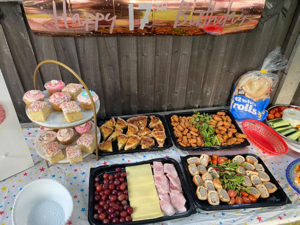 @orourkesandmoreorourkes / CATERS NEWS (PICTURED Food prepped for the large family of 13) A thrifty family of 13 have revealed how they cope with the current cost of living crisis, whilst feeding and entertaining their 11 children during the summer holidays. Mum Joanne O'Rourke, 29 and husband Tommy, 41, from North London, know all the savvy tips and tricks, meaning they enjoy their summer holidays without worrying about money, making fun-filled memories along the way. Even when planning meals a week in advance, the food shop still puts them back over Â£700 a month, feeding themselves along with children Mitchell, 19, Lauren, 17, Joe, 15, Riley, 13, Regan, 12, Tommy, 12, Ashley-Dean, 10, Freddie, eight, Danny, six, Neave, four, and Brodie, two. Dad Tommy, a forklift driver, and Mum Joanne, a baby massage therapist, share their varied recipe ideas and cost-saving activities online to help other families who may be struggling. SEE CATERS COPY